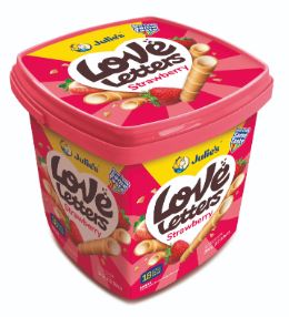 Julie's Love Letters Strawberry 6 Tub x 360g
